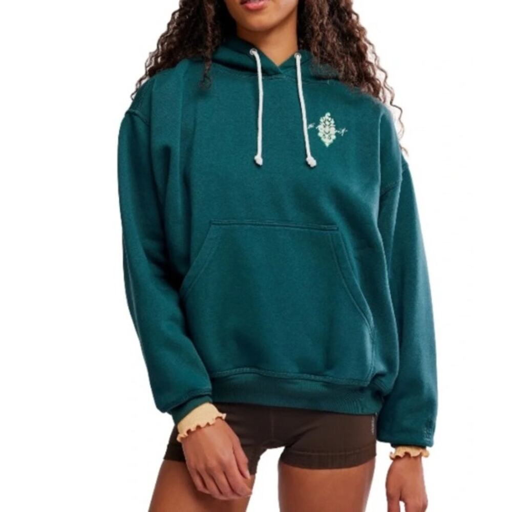 NWT FP Movement Final Call Logo Hoodie | Color Forest Green | Size XS